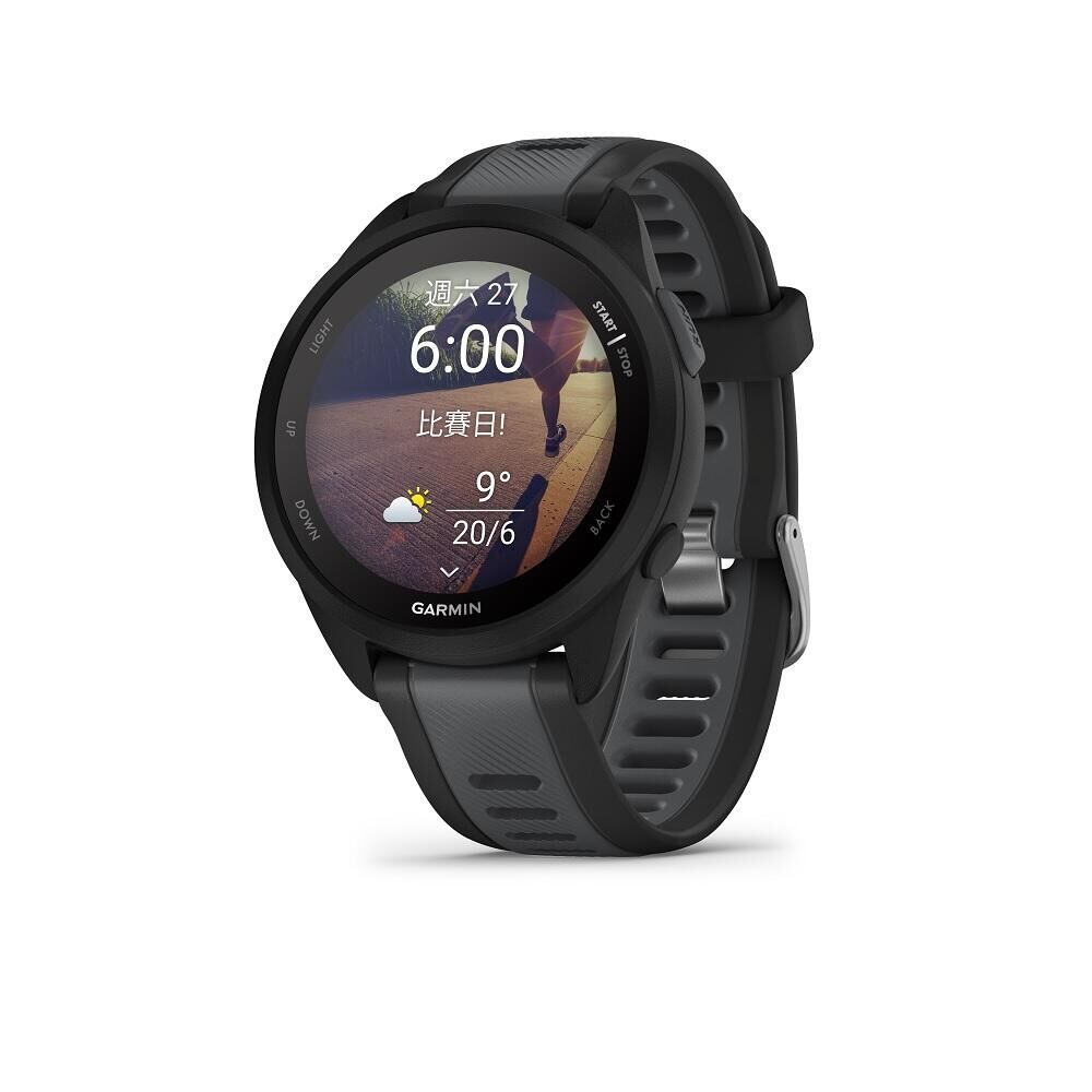 Garmin Forerunner 165 GPS 智慧心率進階跑錶-無畏黑