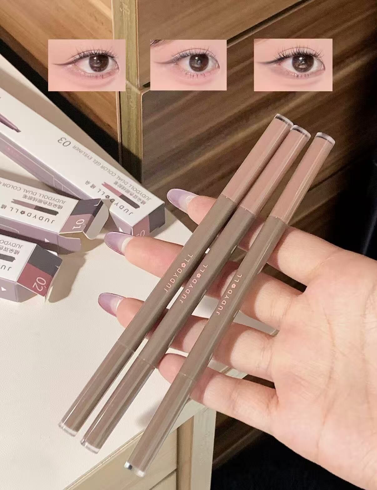 ♡ 橘朵新款雙色眼線膠筆（下至） ♡