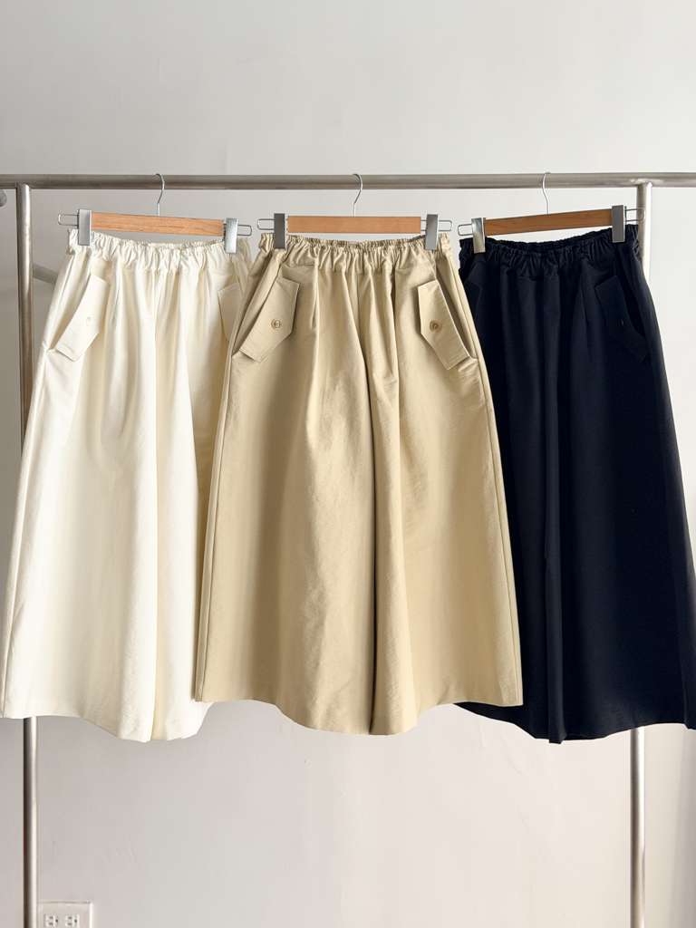 0306鬆緊腰九分寬褲