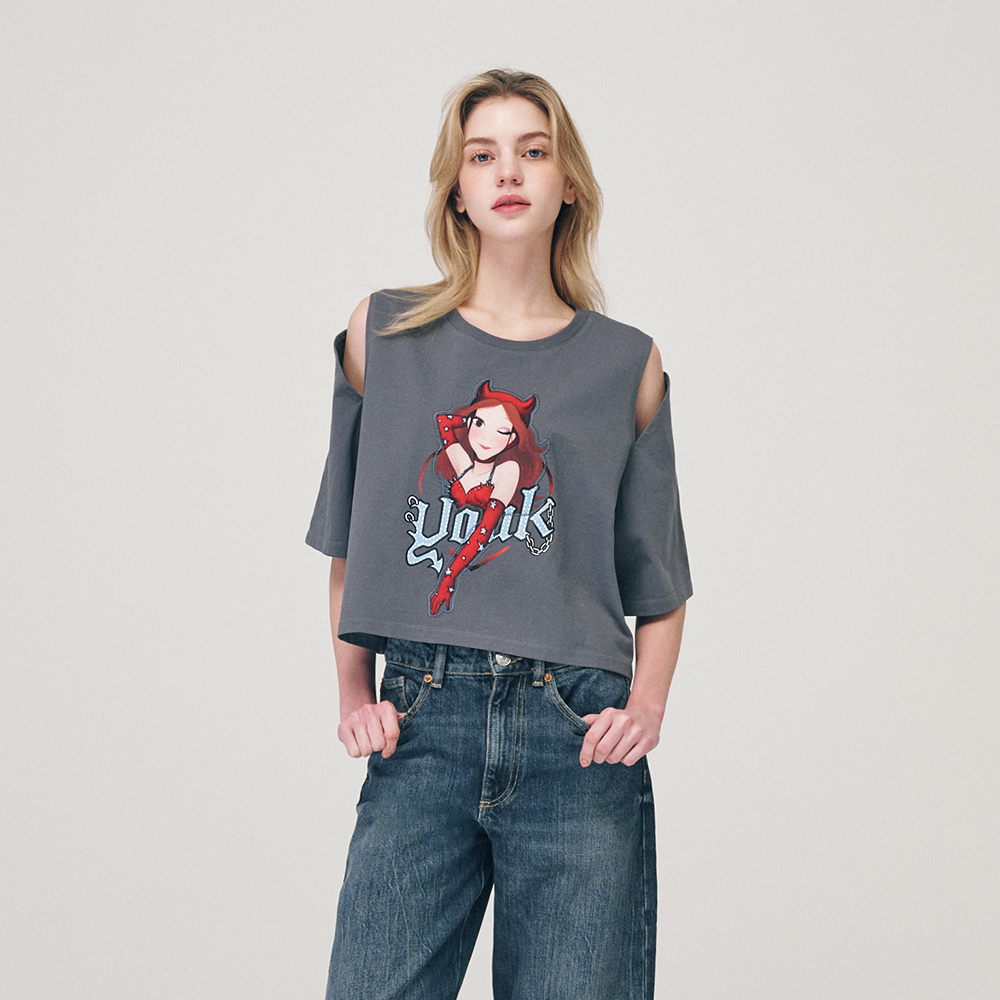 【直播】YOUK SHIM WON LX0305721 短款上衣 (Free Size)