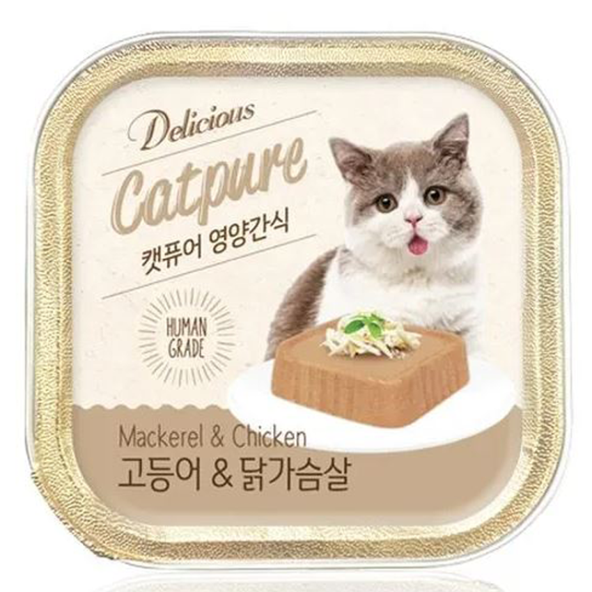 韓國 貓純 Cat Pure 無穀物餐盒貓罐頭 100g