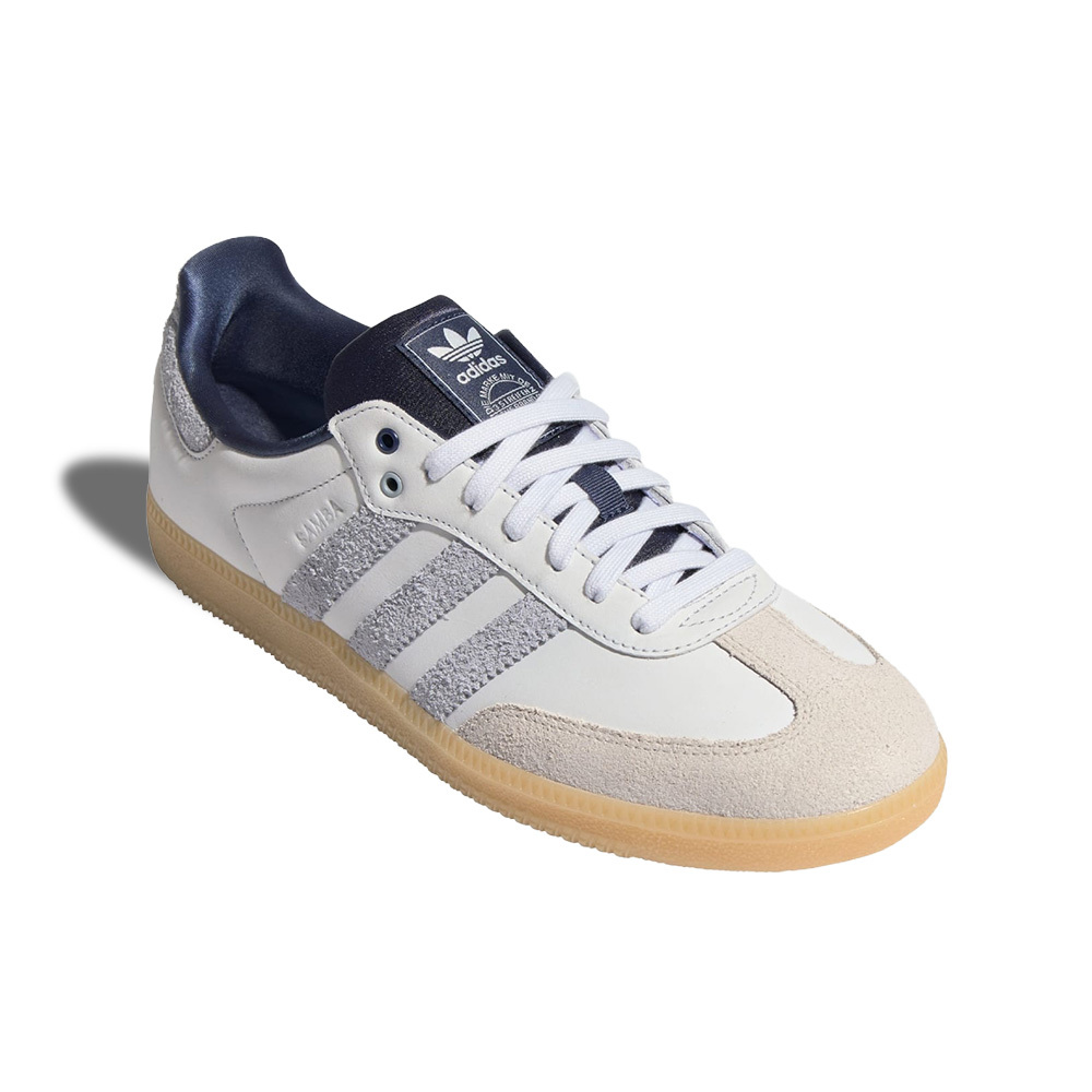 Adidas Samba OG 白灰 滑板 德訓鞋 復古 皮革 休閒鞋 男女鞋 KJ7305