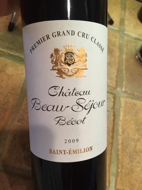 Chateau BeauSejour Becot 2009 (RP95)