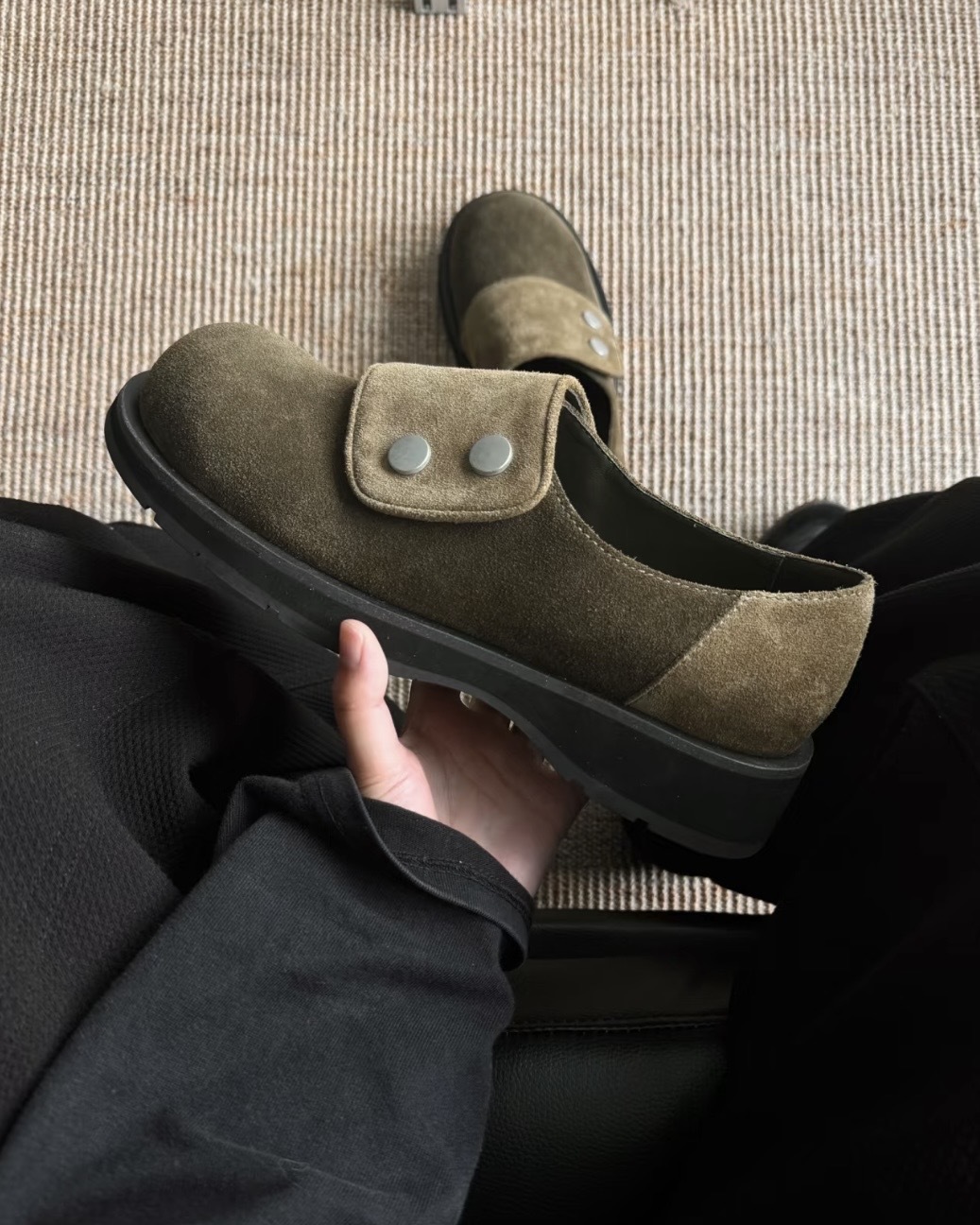 <歐巴來了>ARCcc Basic 韓系 麂皮 德比鞋 墨棕綠