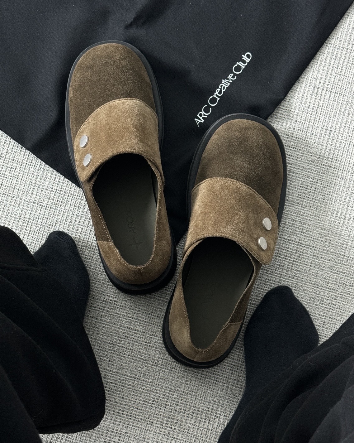 <歐巴來了>ARCcc Basic 韓系 麂皮 德比鞋 墨棕綠