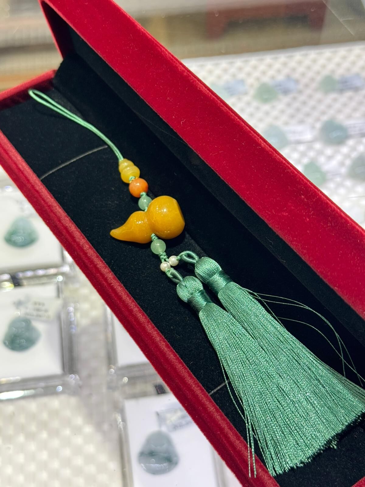 (6793) 黃龍玉葫蘆掛飾