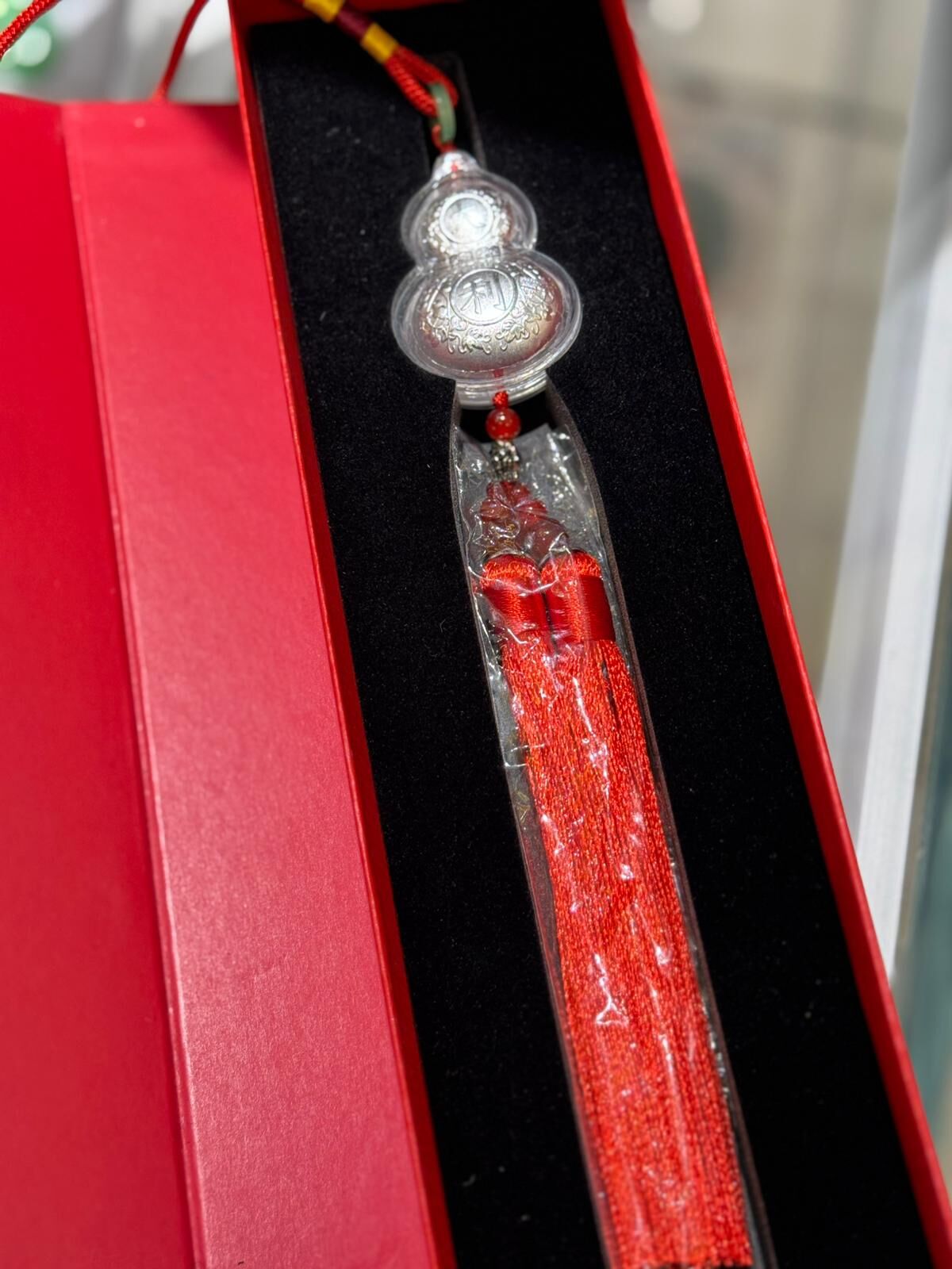 (6798) 足銀葫蘆掛飾