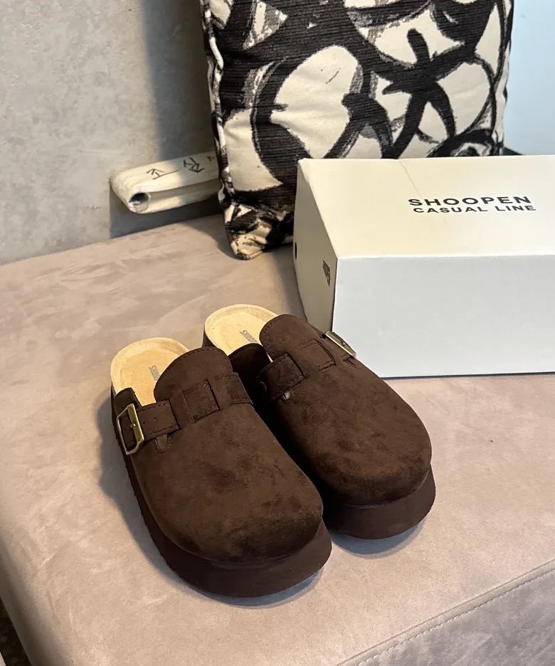 【預購】韓國 SHOOPEN 厚底 絨面 勃肯鞋 HPCV4GS25Q