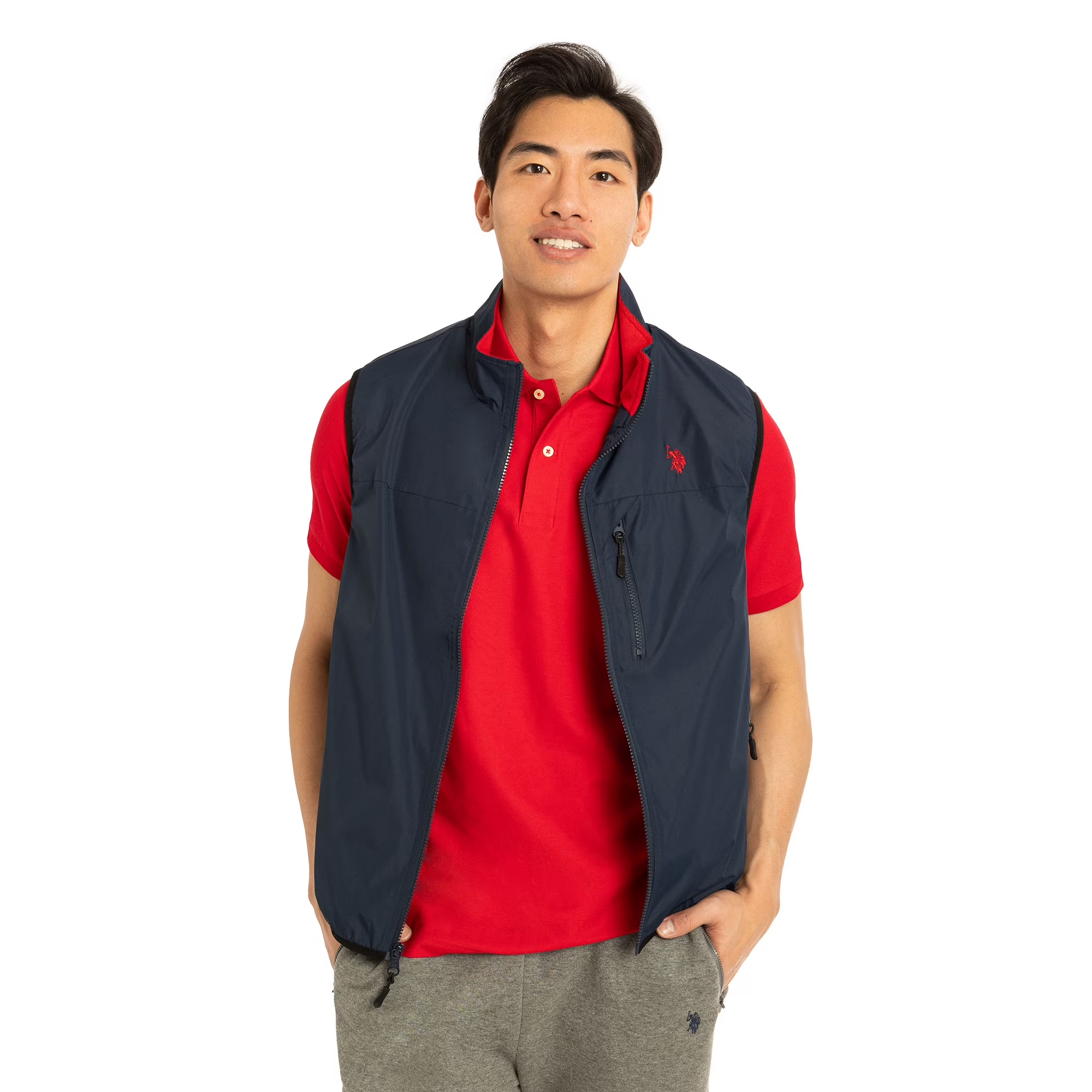 【現貨】U.S. Polo Assn H030513 男裝經典刷毛內裏保暖背心