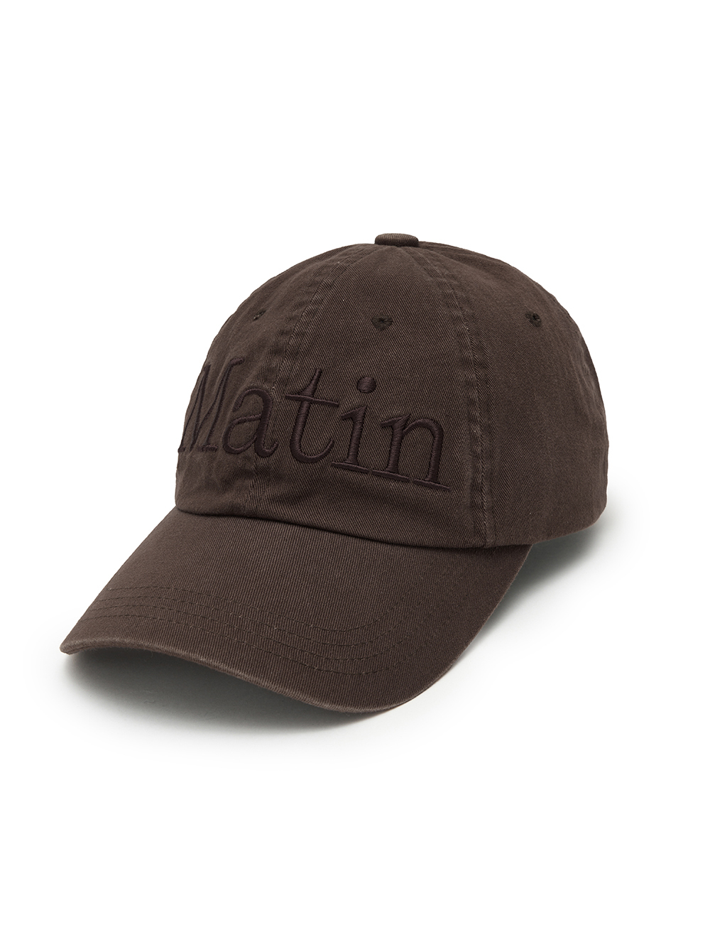 MATIN LOGO石洗棒球帽 棕色