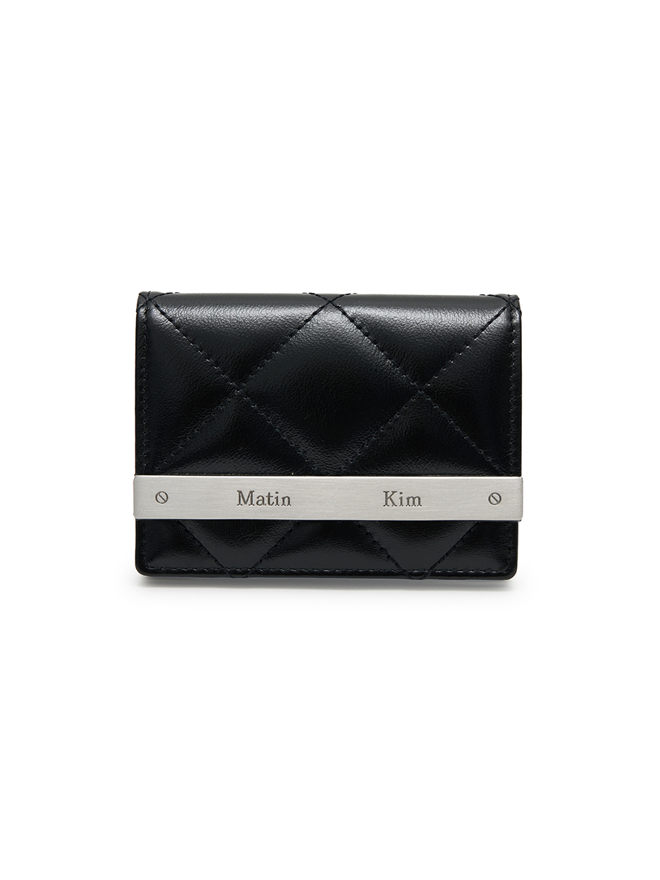 PUFF QUILT WALLET IN BLACK