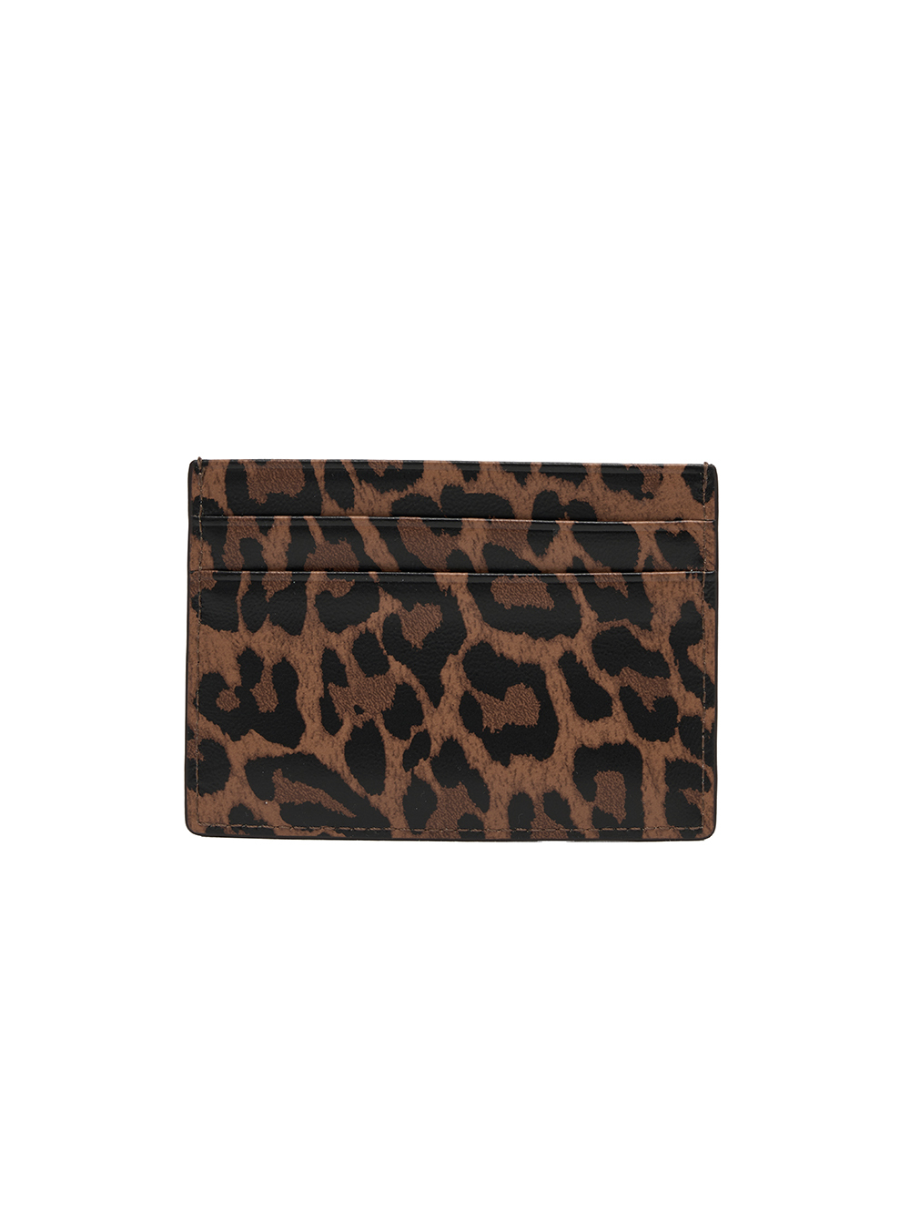 LEOPARD VINTAGE CARD WALLET IN BROWN