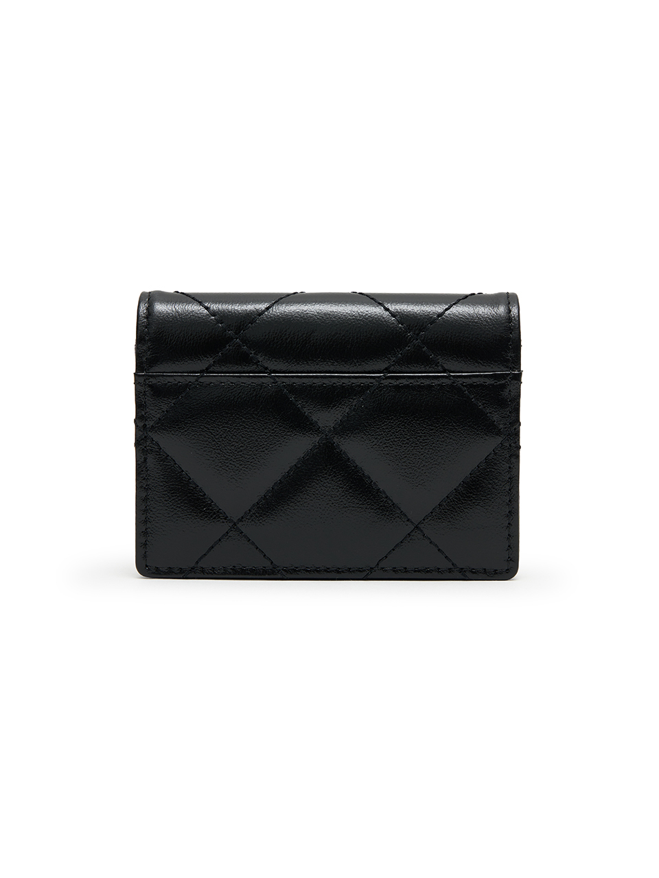 PUFF QUILT WALLET IN BLACK