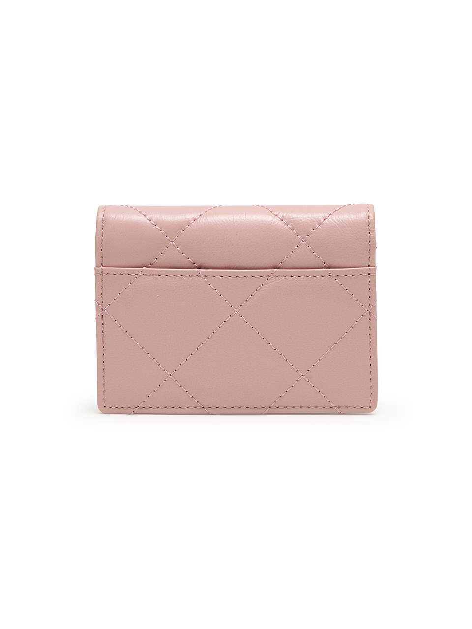 PUFF QUILT WALLET IN PINK