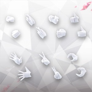 26年7月 無限邂逅Megalo Mari M.S.G EX 手部套件 女性A型 白色Ver.組裝模型