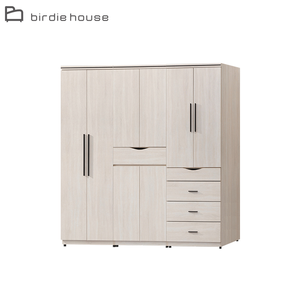 柏蒂家居-諾蘭7.6尺多功能收納衣櫃組合