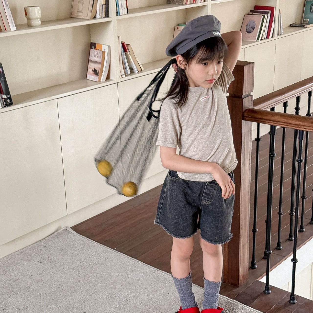 簡約水洗牛仔短褲