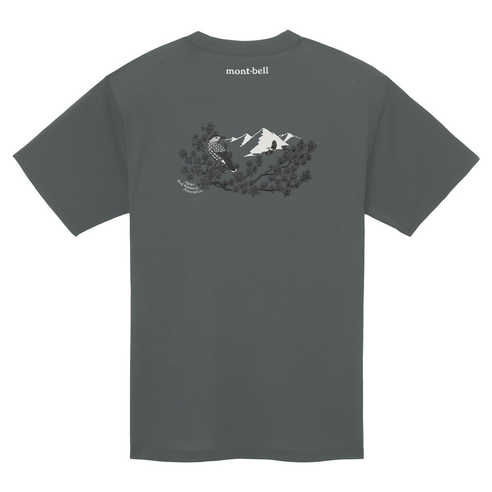 Montbell Wickron Tee Bird Research Spotted Nutcracker 透氣快乾 T-Shirt 1114972