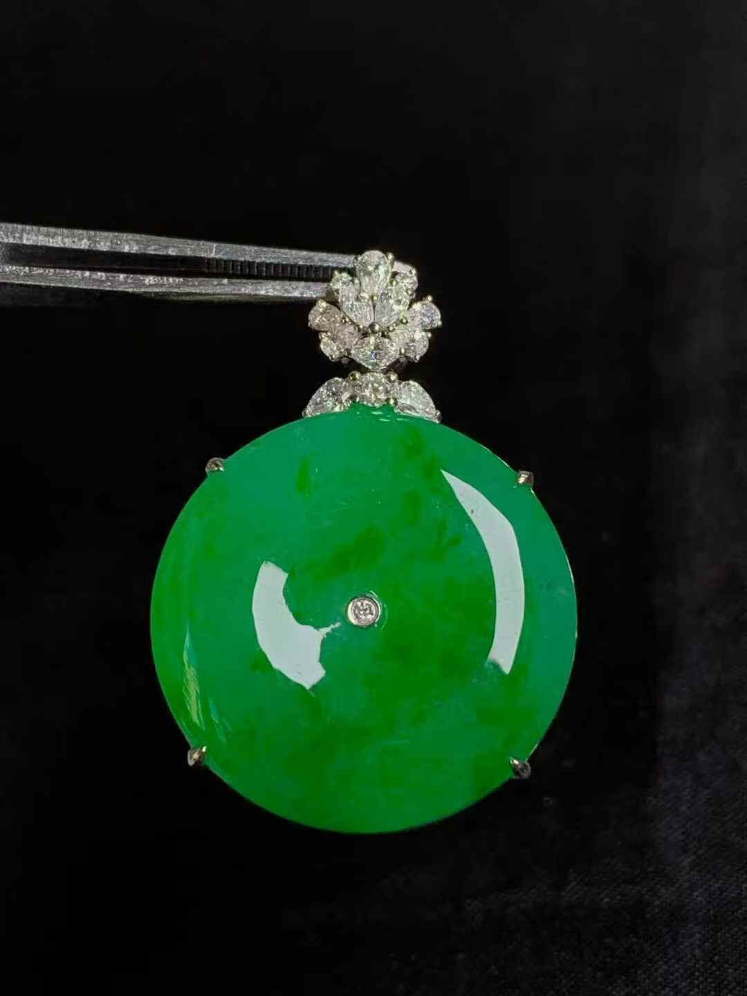 210337 翡翠平安扣吊墜 (24.1mm直徑)