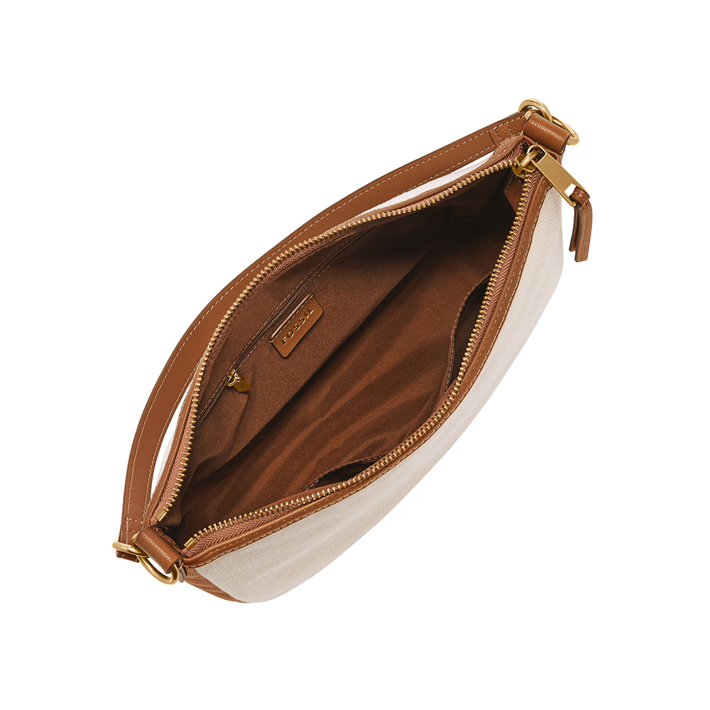 Skylar 撞色手提側背兩用包-白色 SHB3289101