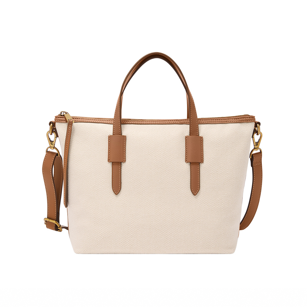 Skylar 撞色拼接兩用水餃包-白色 SHB3292101