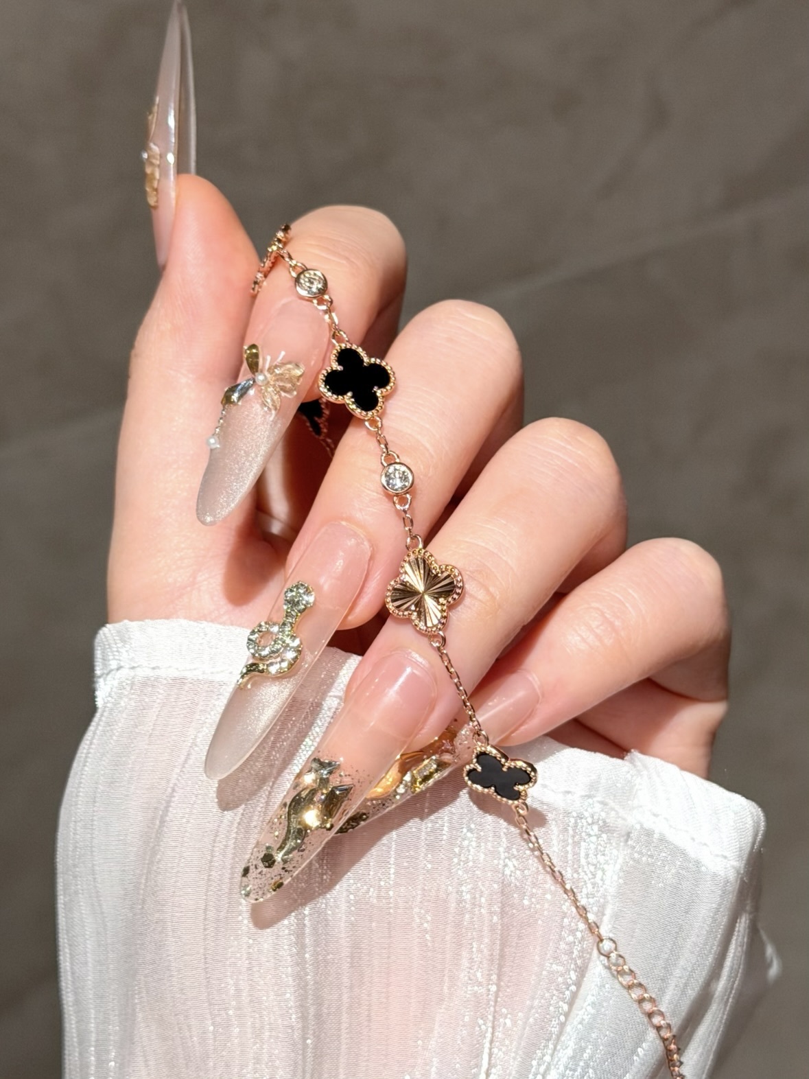 四葉草花形手鍊 2.0 施華洛世奇水晶 銀925足銀