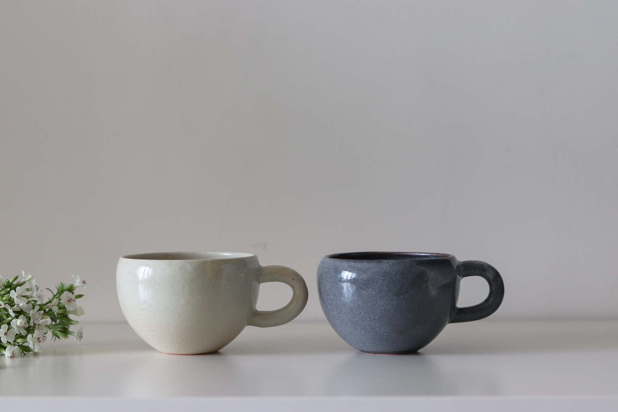 日本 美濃燒 渦 短耳馬克杯