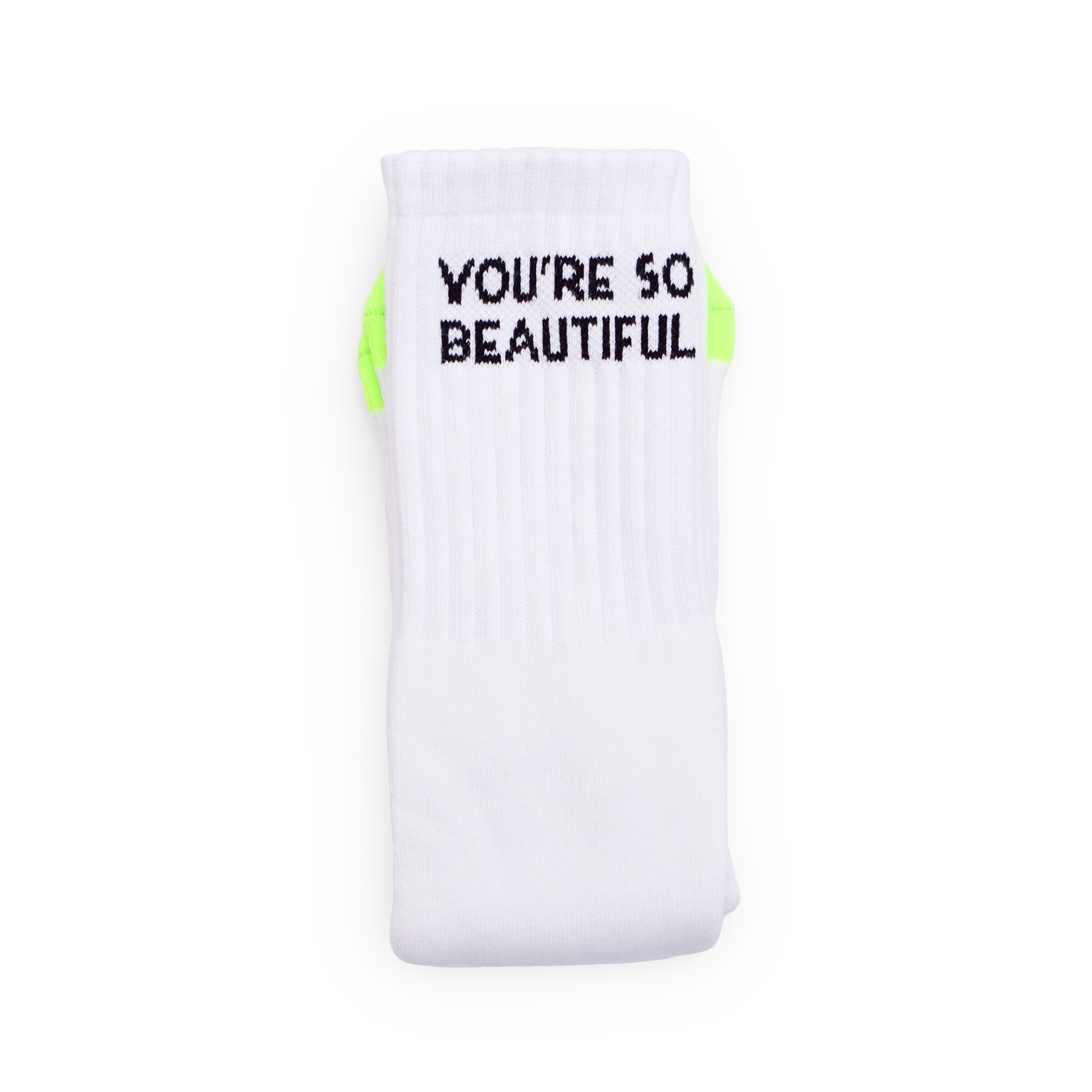 432HZ BEAUTIFUL SOCKS WHITE/GREEN 43226TSWG