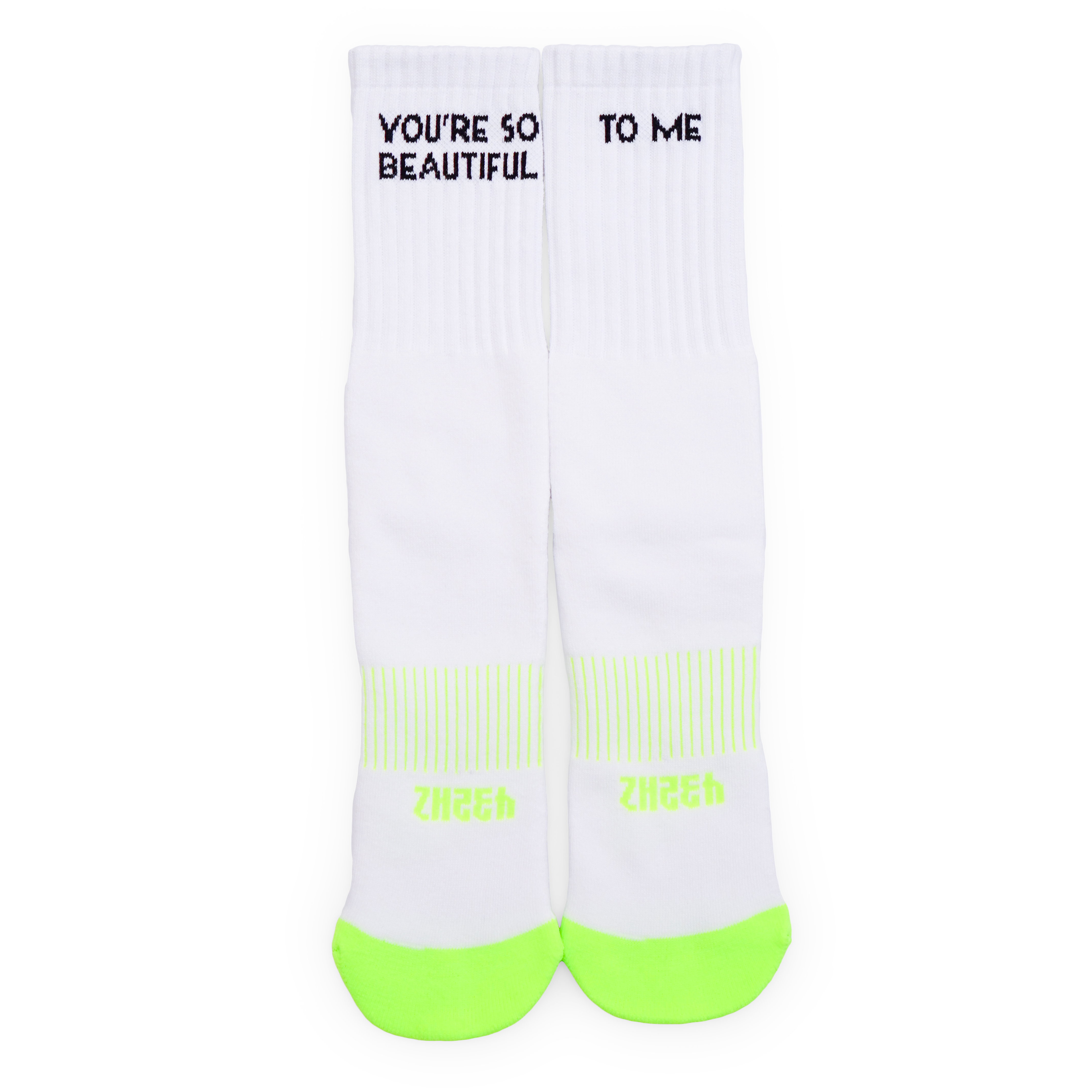 432HZ BEAUTIFUL SOCKS WHITE/GREEN 43226TSWG