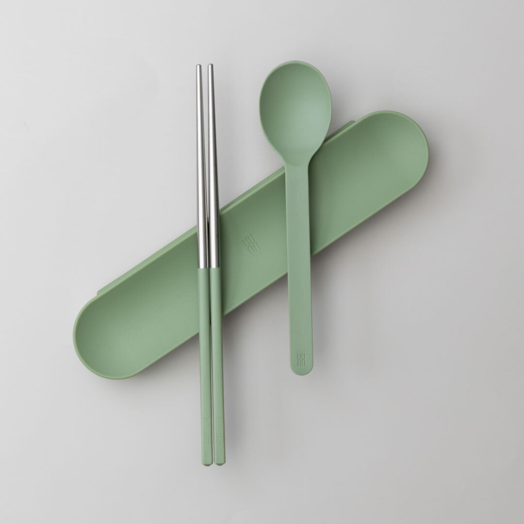 〔短款 TOGO〕酪梨綠色 餐具組 1組