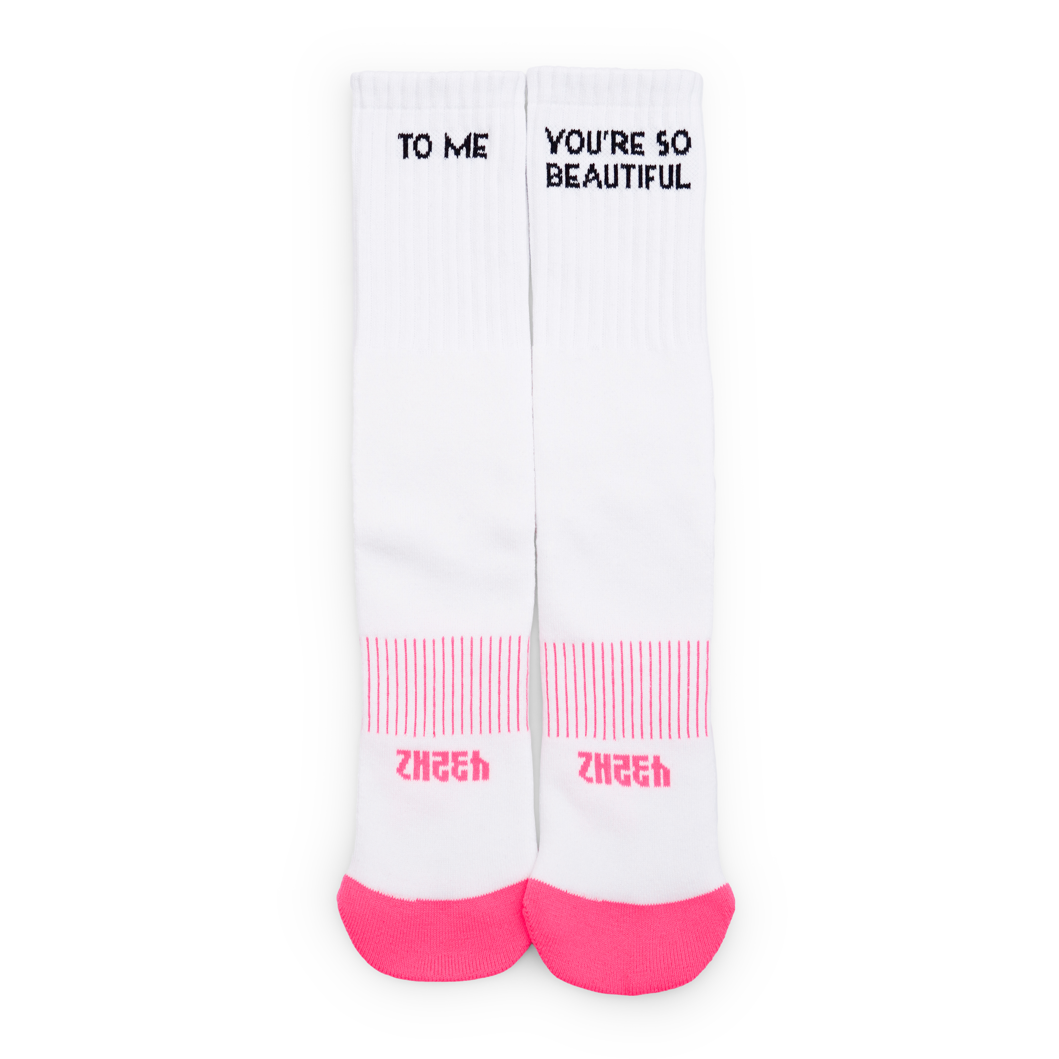 432HZ BEAUTIFUL SOCKS WHITE/PINK 43226TSWP