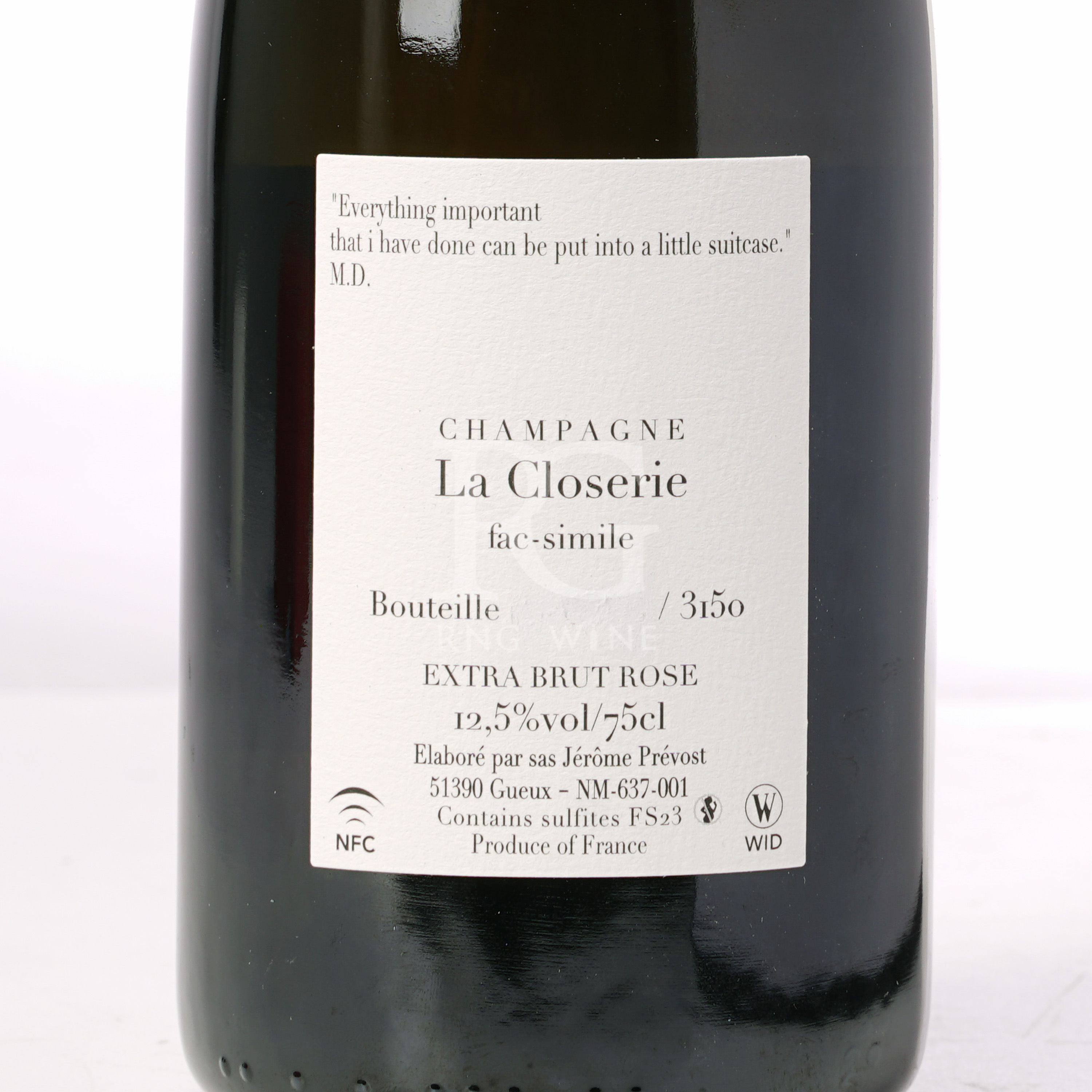 Jerome Prevost La Closerie Fac Simile Extra Brut Rose (
