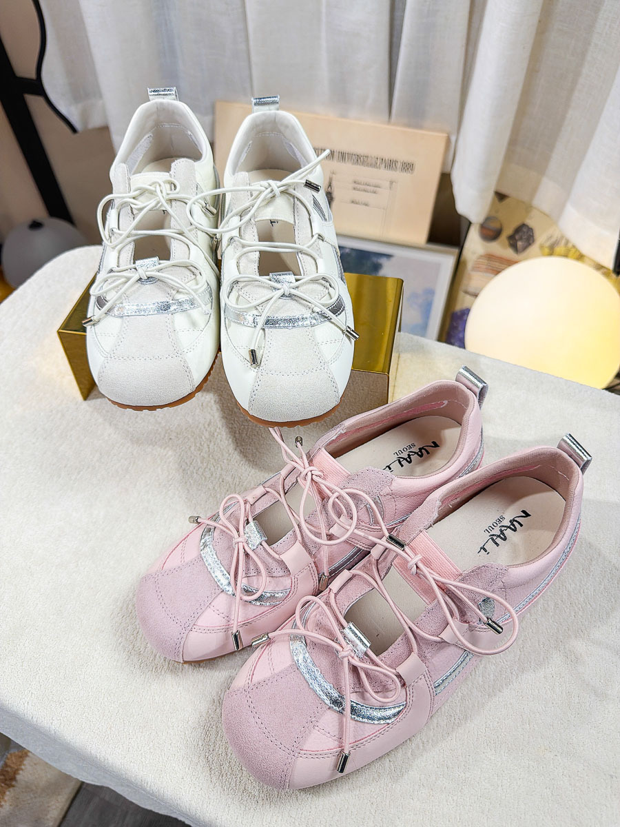 銀色邊．麂皮 拼 羊皮＋牛皮 波鞋 【不設退換】