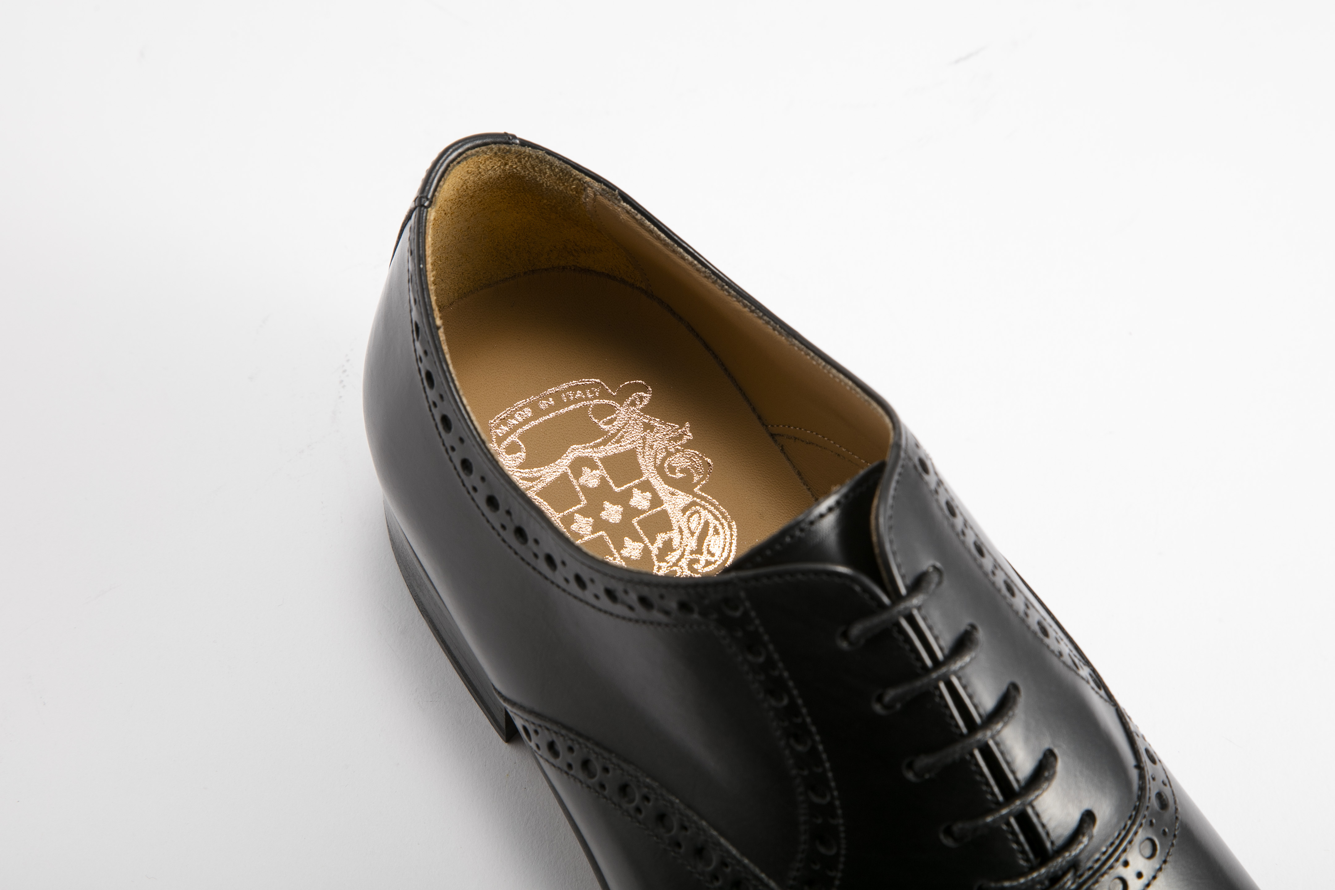 Mario Fagni - 男裝意大利製雕花牛津鞋 2230-MFP-BK