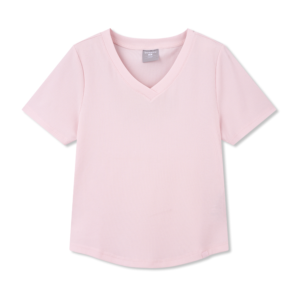 女裝V領短袖T恤