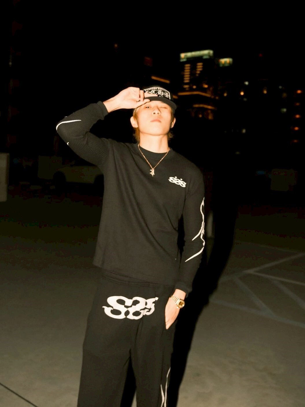 SAYLESS 華夫格Logo黑長袖 長T WAFFLE LONGSLEEVE 小晧 Lil Hao同款