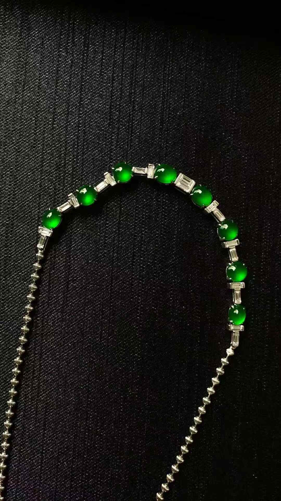 210340 翡翠蛋面項鏈