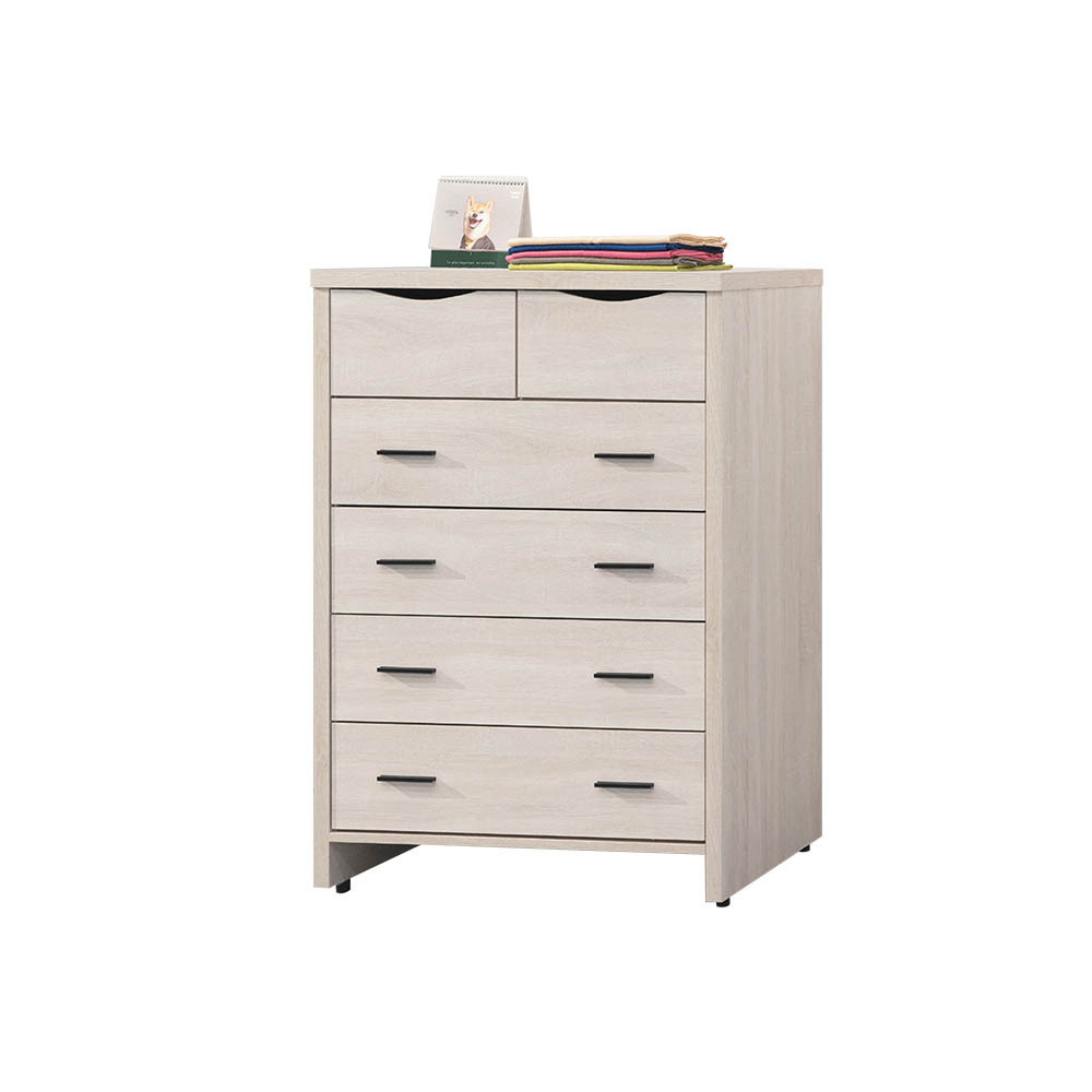 柏蒂家居-諾蘭3尺五斗櫃/六抽收納置物櫃