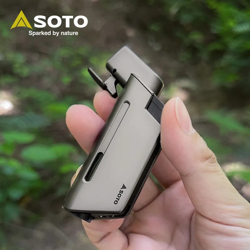 日本 - SOTO 金屬棕 L型填充式掌中點火器 ST-489TB 【日本製】
