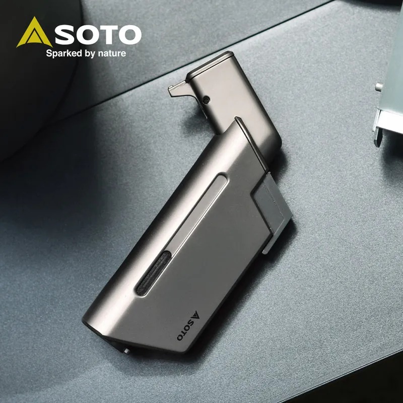 日本 - SOTO 金屬棕 L型填充式掌中點火器 ST-489TB 【日本製】