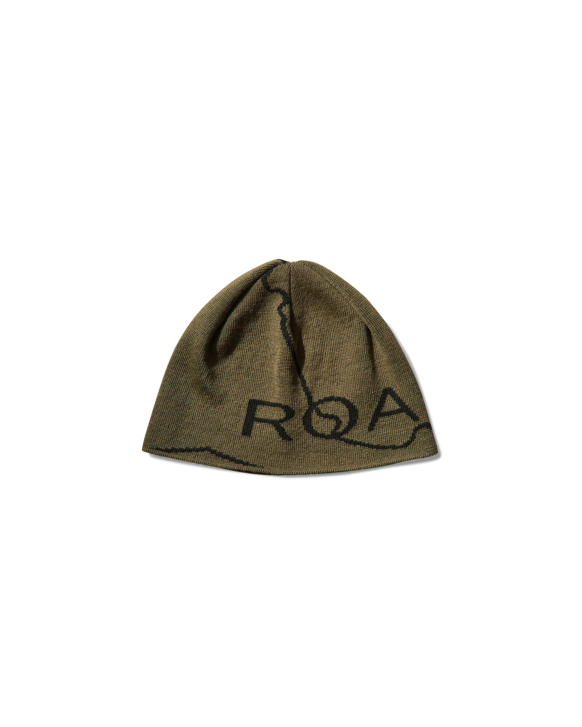 Roa Hiking｜Logo Wool Beanie "Sage Green"