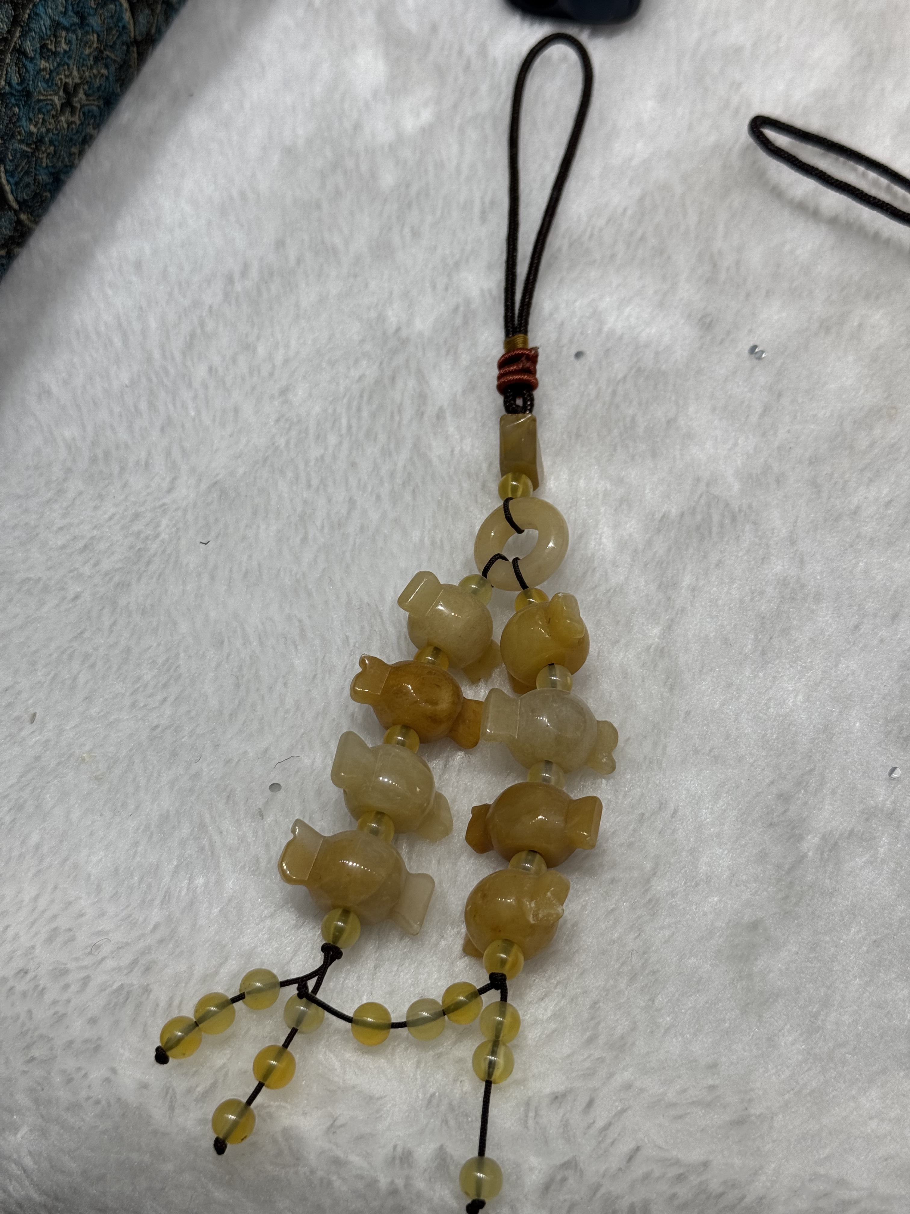 （6809）黃龍玉小茶壺掛飾