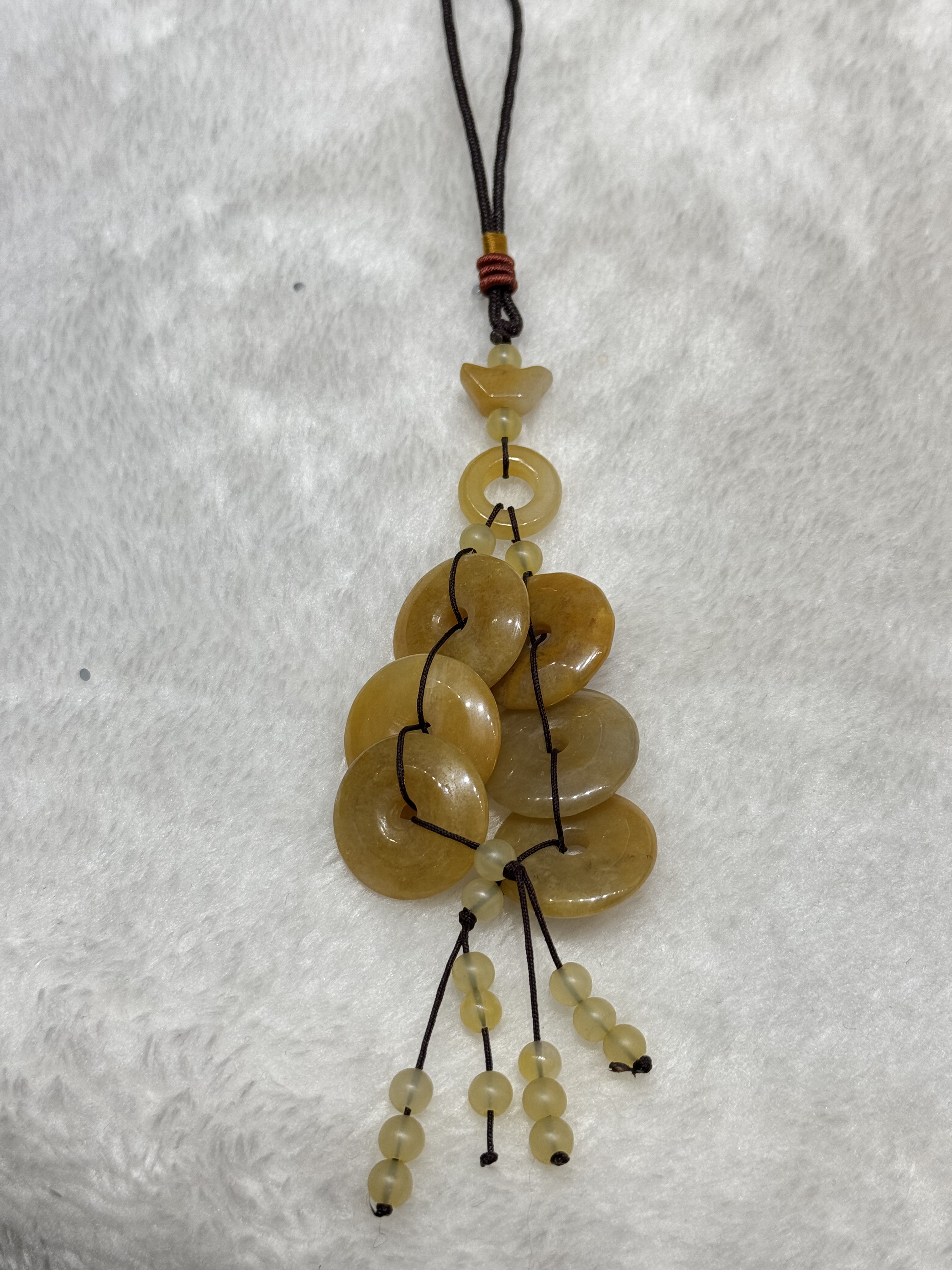 （6810）黃龍玉平安扣掛飾