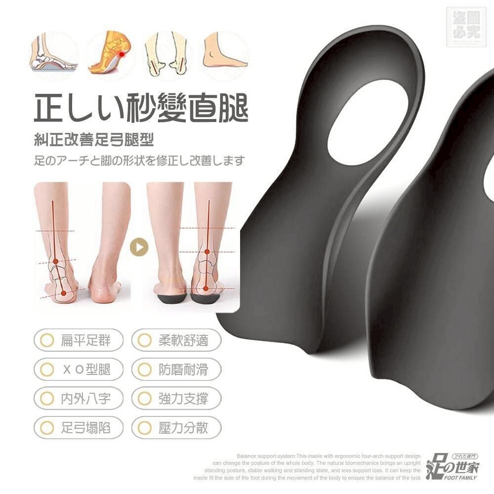 🟡足の世家 扁平救星 足弓矯正鞋墊 T36 (12/3截單之後2-3星期寄出)