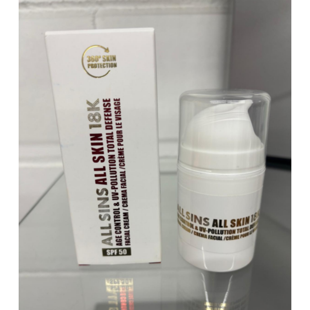 UK-BBG0306-035 ALL SINS 18K NEW DAY WEAR CREAM SPF50 50ML【買一送一】 (A5)