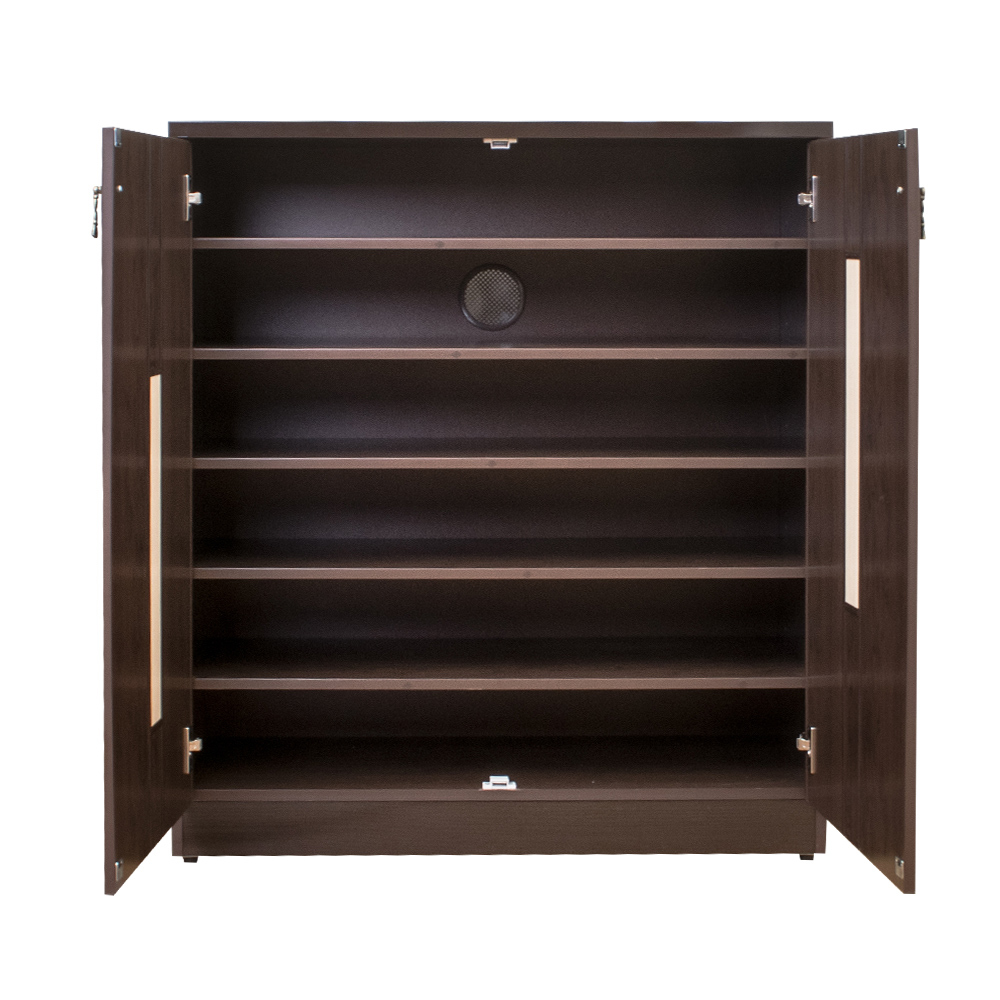 南亞塑鋼-3尺二門直飾條塑鋼鞋櫃