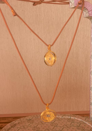 VY004 福寶·六合無窮銅鍍金掛飾