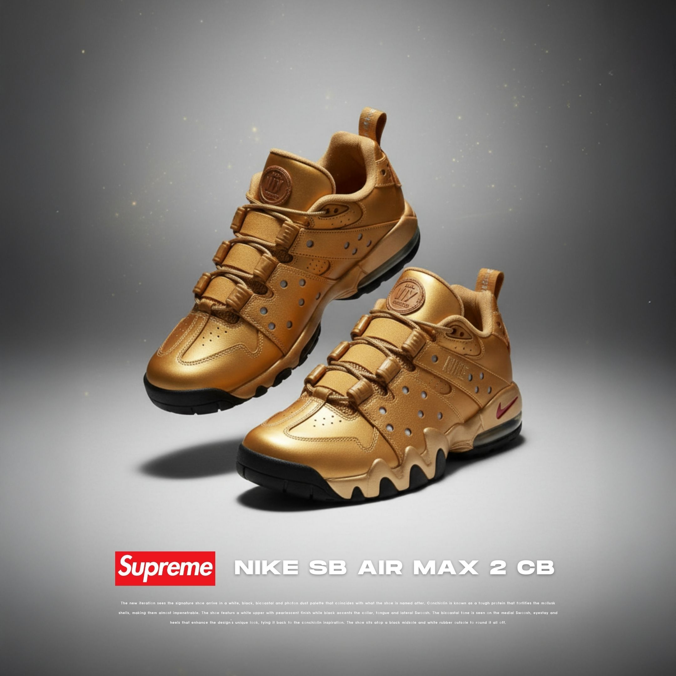 NICEDAY 代購 Supreme x Nike SB Air Max 2 CB '94 聯名 金色 液態金 玫瑰金 金  IM4283-700