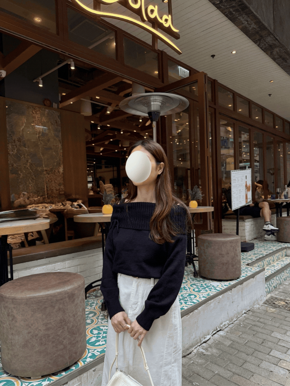 《KR》 女友感🎀蝴蝶結一字肩毛衣