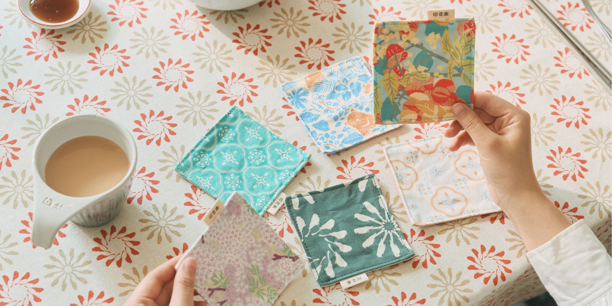 印花布杯墊